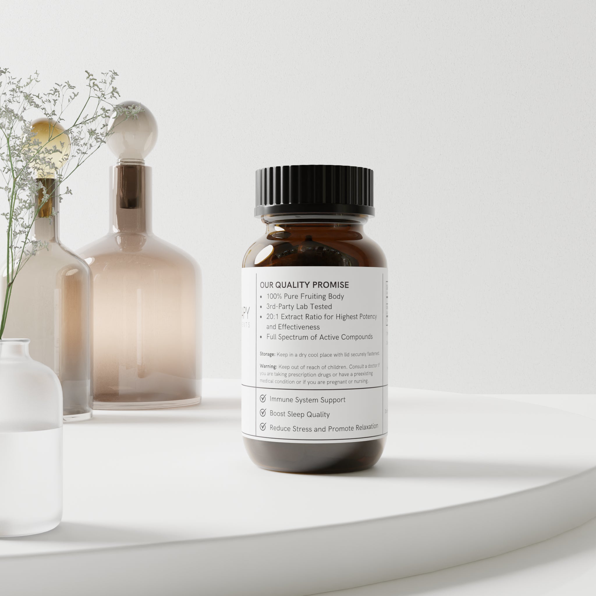 Organic Reishi Extract Capsules | USA-Grown