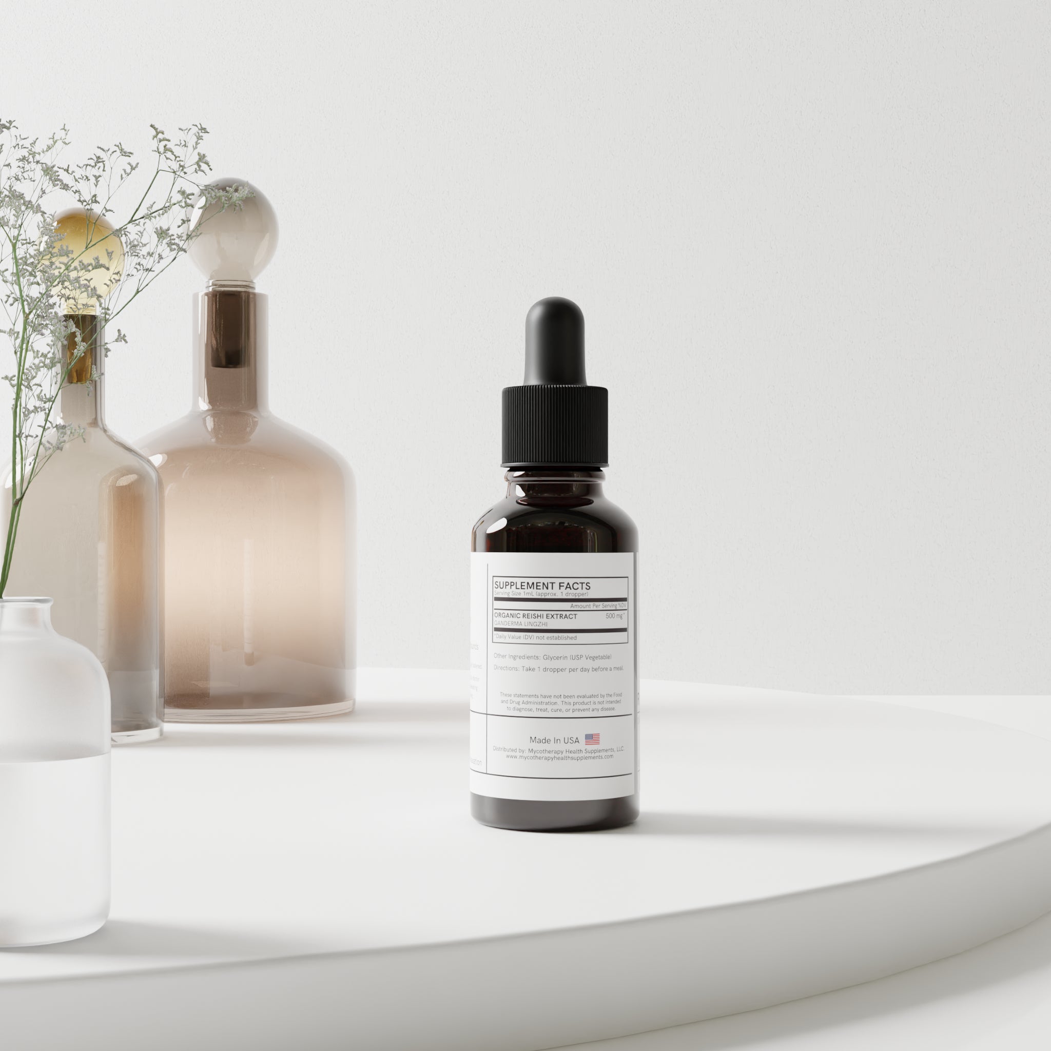 Organic Reishi Liquid Extract | USA-Grown