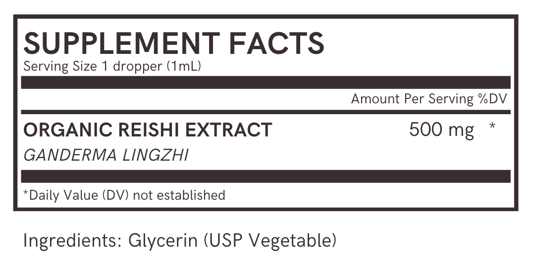 Organic Reishi Liquid Extract | USA-Grown