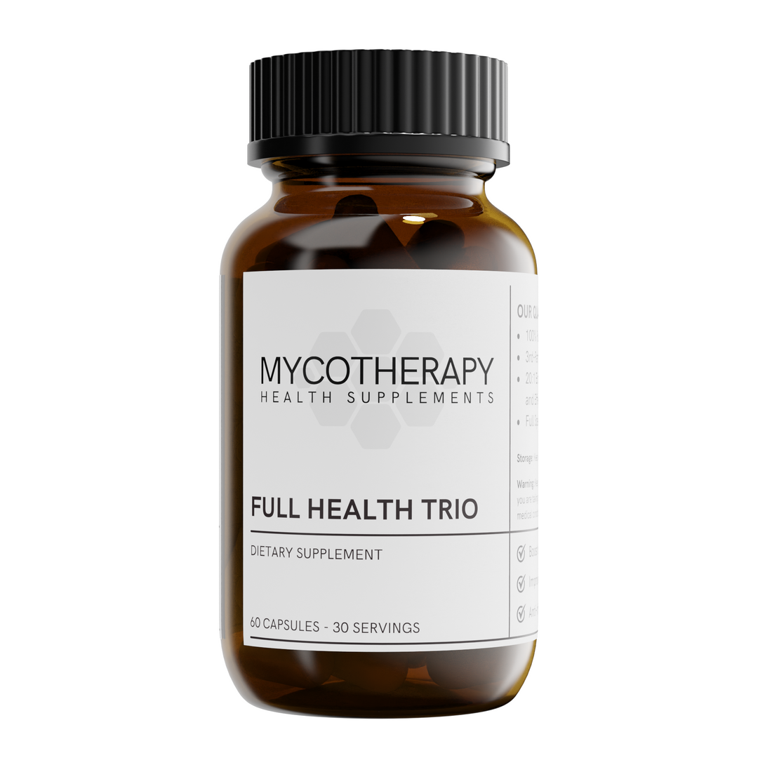 Organic Full Health Trio Capsules | USA-Grown
