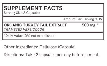 Organic Turkey Tail Extract Capsules | USA-Grown