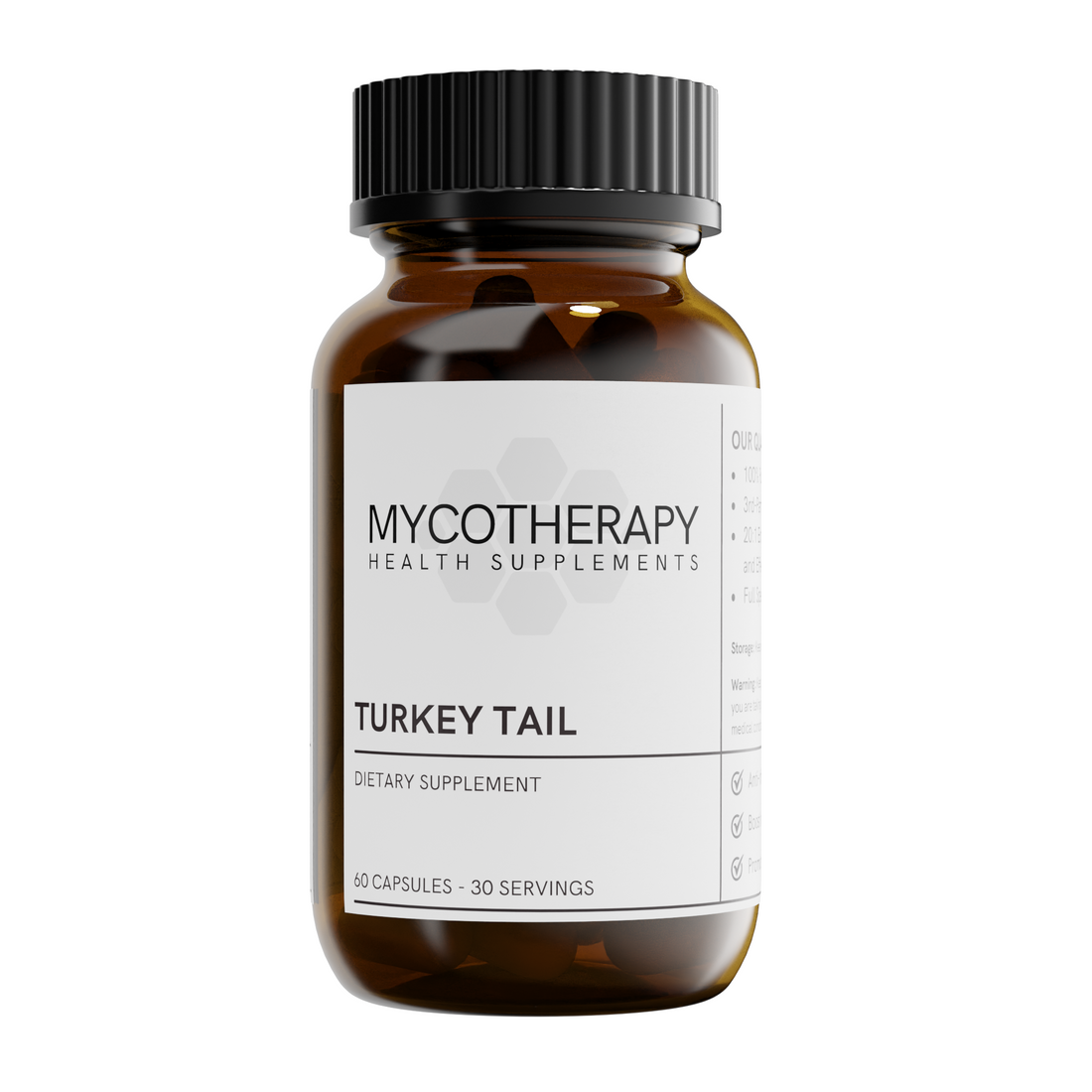 Organic Turkey Tail Extract Capsules | USA-Grown