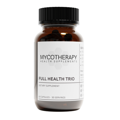 Full Health Trio Mushroom Extract Capsules | Organic and USA-Grown