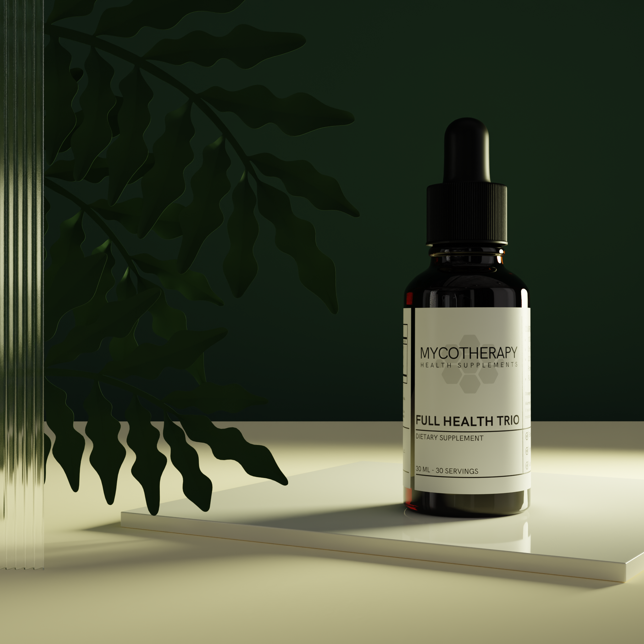 Full Health Trio Mushroom Liquid Extract | Organic and USA-Grown